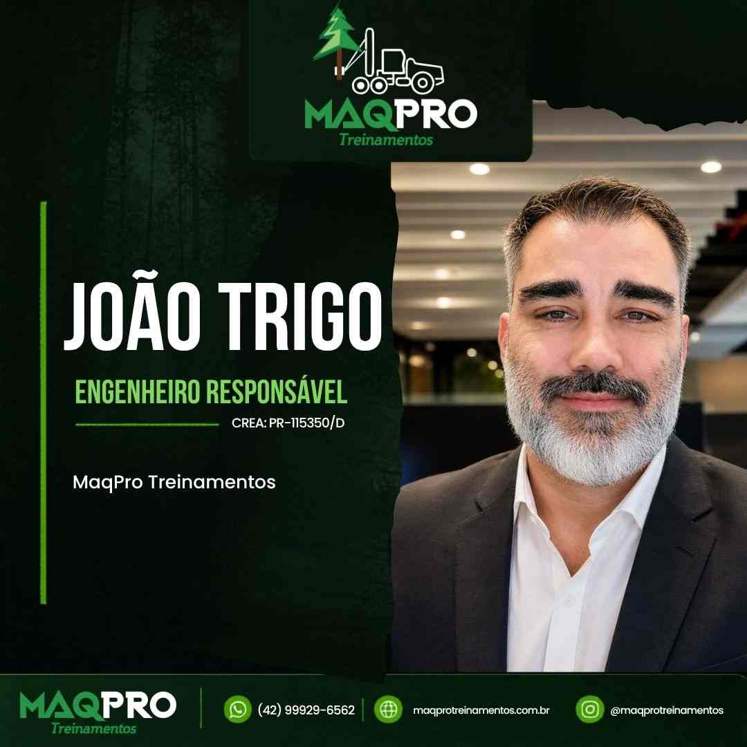 Eng. João Trigo Junior, engenheiro responsável técnico da MaqPro